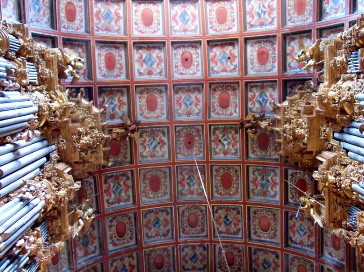Ceiling of church