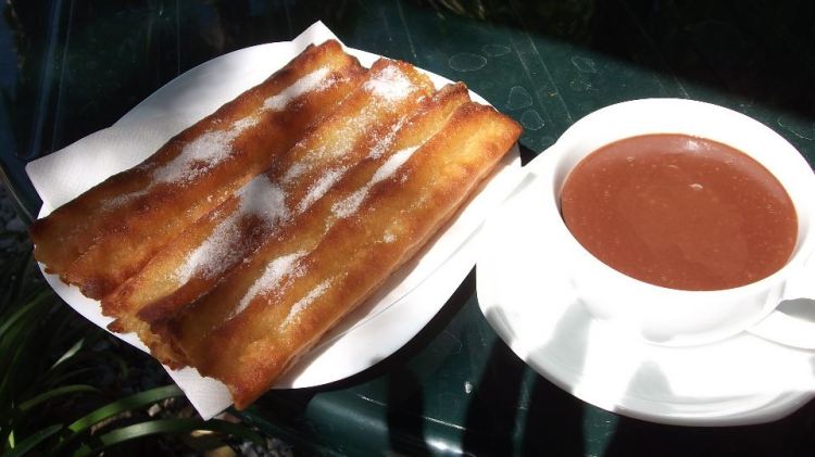 East of Malaga: Chocolate with churros