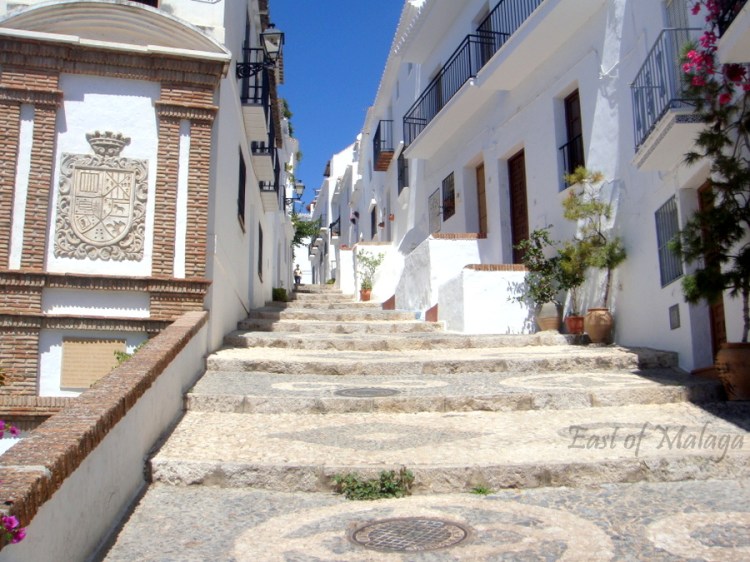 Steps leading to the upper part of the village of Frigiliana