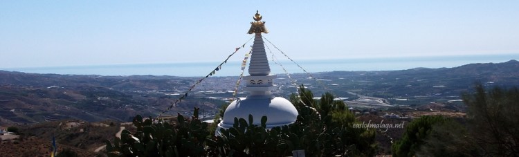 The Buddhist Stupa overlooks the eastern Costa del Sol