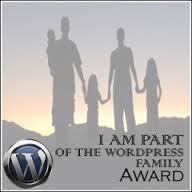 ´m part of the WordPress family Award