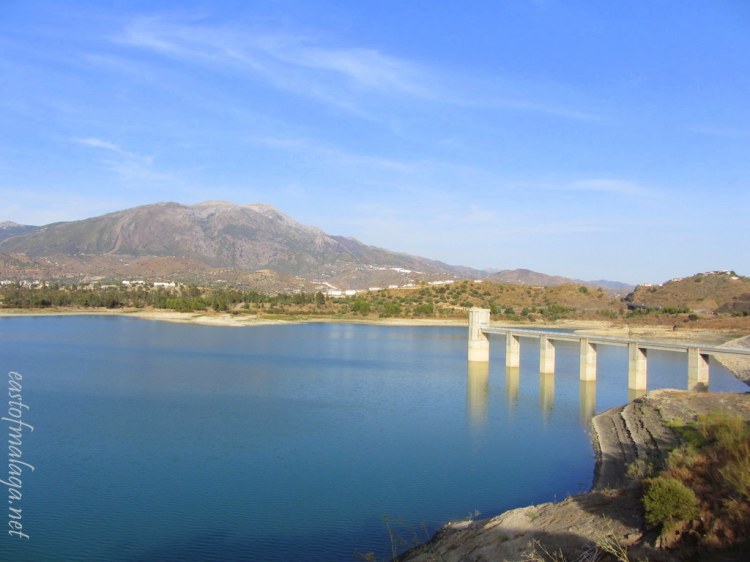 View across Lake Viñuela - Sept 2012 
