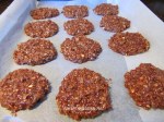 11. More Easy No-Bake Chocolate, Peanut Butter and Oatmeal Cookies cooling on the tray