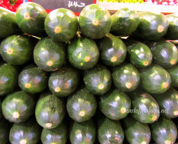 Fresh vegetables on display at Atarazanas market, Málaga