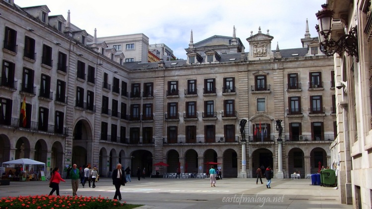 Elegant buildings in Santander, Spain