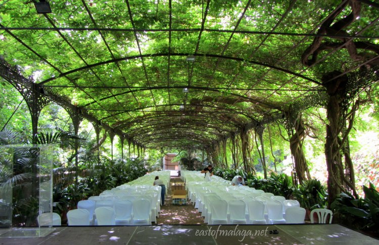 Wisteria Dining Arbour at Jardin Concepcion, Malaga 