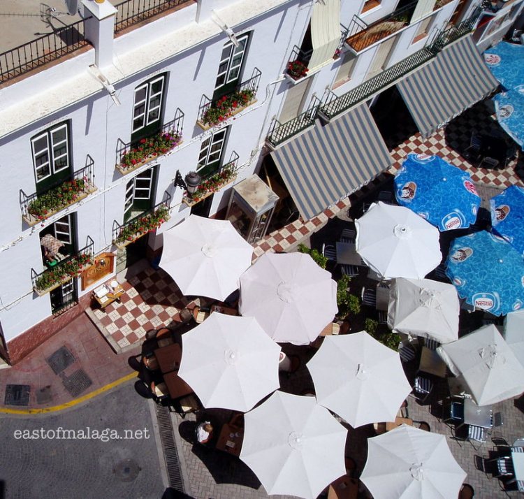 Looking down from Còmpeta church tower