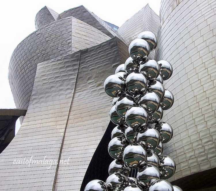 Outside Guggenheim, Bilbao, Spain