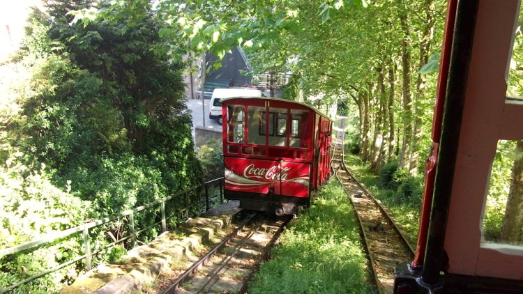 Funicular railway, San Sebastian, Spain