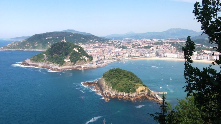 Overlooking La Concha Bay, San Sebastian, Spain