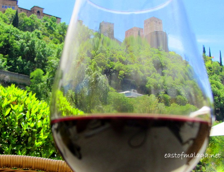 Alhambra through a wine glass
