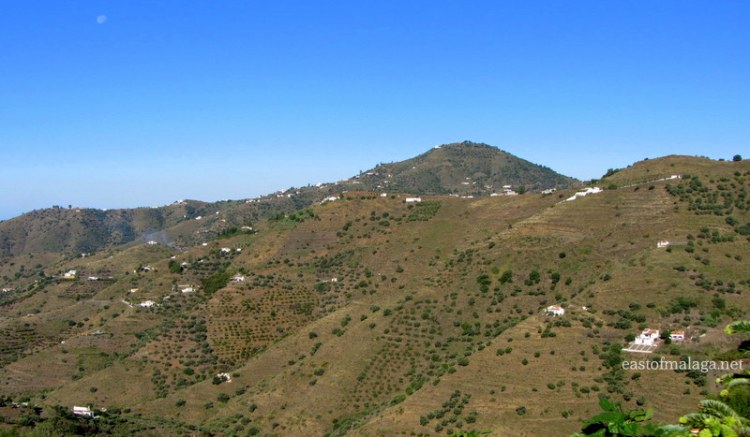 Sunshine across nearby hills