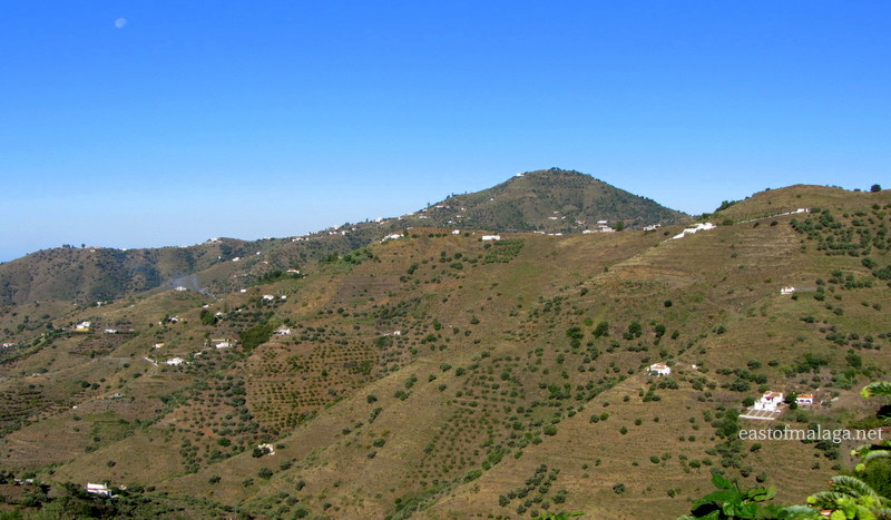 Sunshine across nearby hills