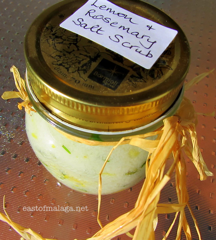 Lemon and Rosemary Salt Scrub
