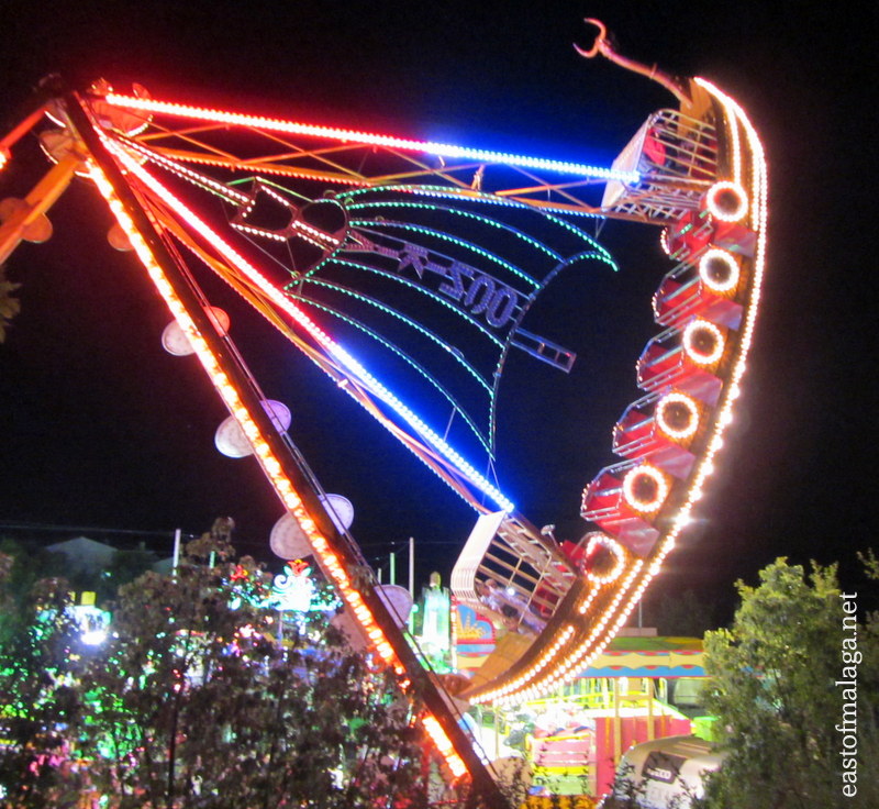 Viking ship at Torrox feria, Andalucia, Spain