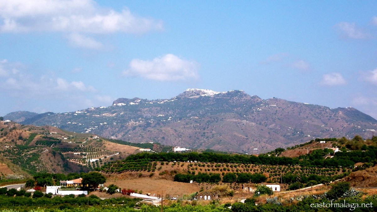 Comares perched on a hilltop, Spain