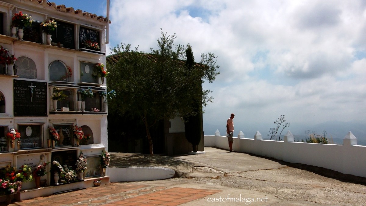 Comares cemetery with views