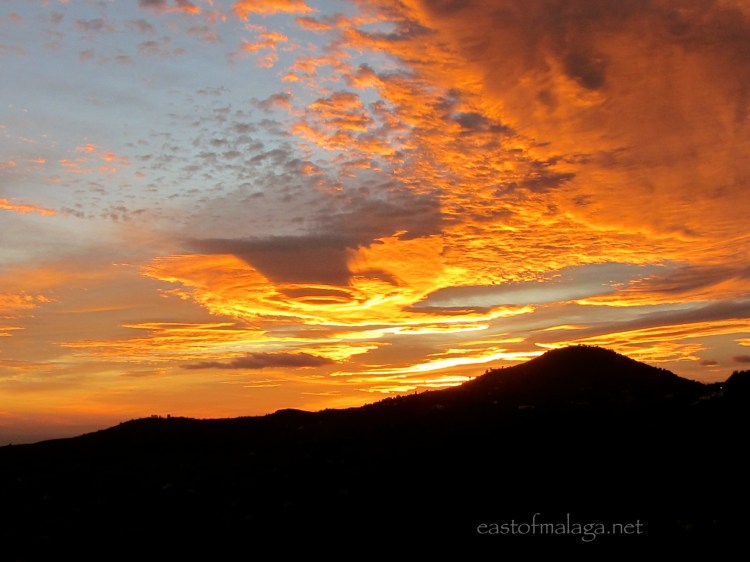 Apocalyptic skies over southern Spain