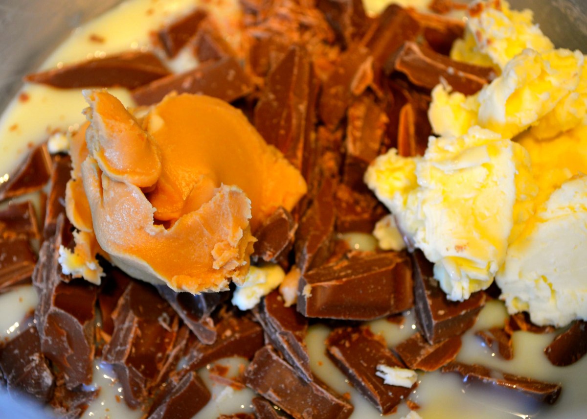 All the ingredients into a plastic jug