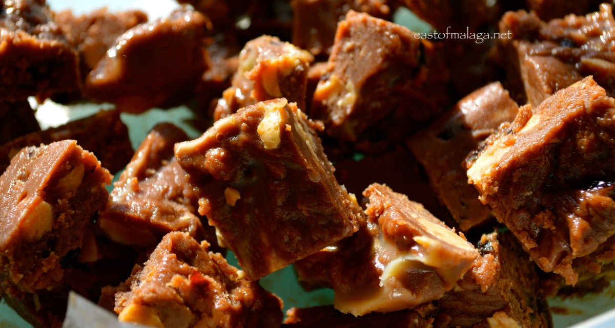 Chop the chocolate fudge into squares and ENJOY!