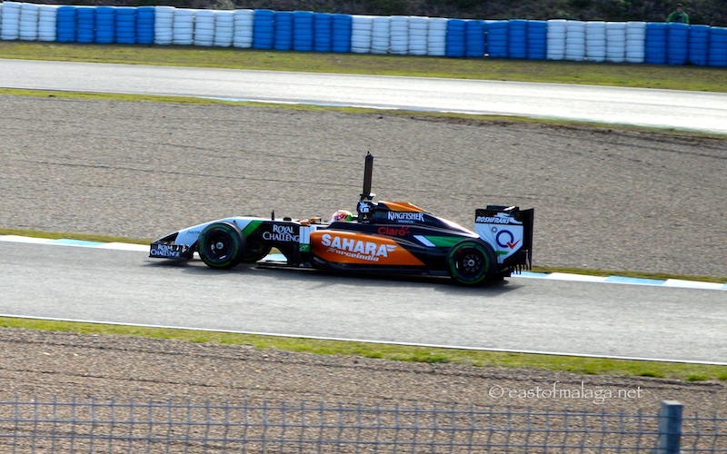Force India at 2014 F1 Winter testing in Jerez, Spain