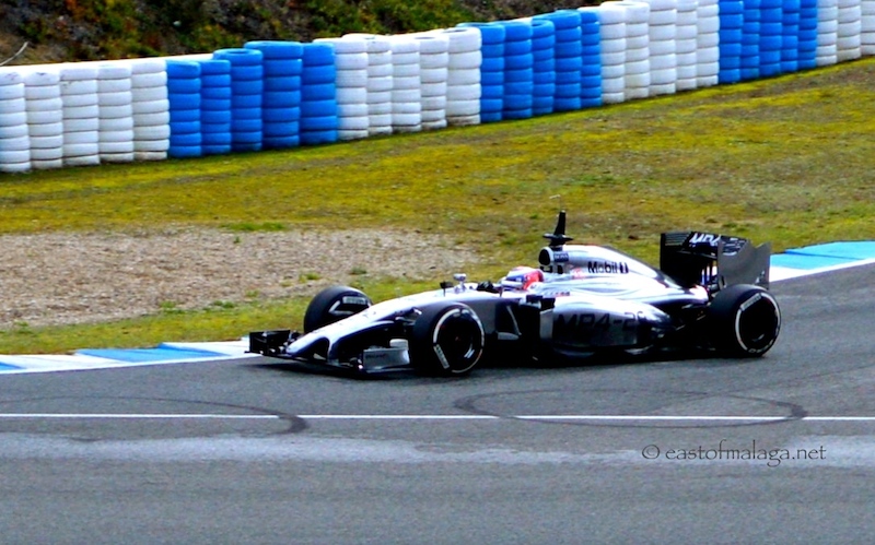 Jenson Button in the McLaren at winter testing, Jerez, Spain