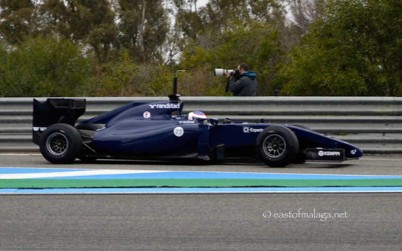Williams at winter testing, Jerez, Spain