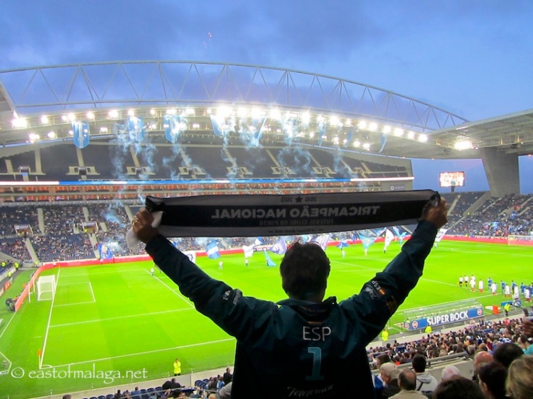 Fan at FC Porto football ground, Portugal