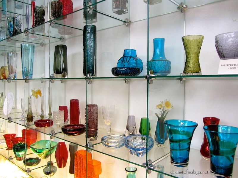 Glass on display at Glass and Crystal Museum, Malaga