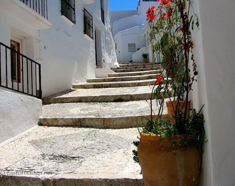 Taking the high road in Frigiliana , Spain