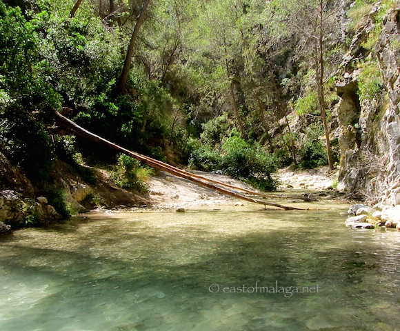 Time for a swim in the pool, River chillier, Nerja
