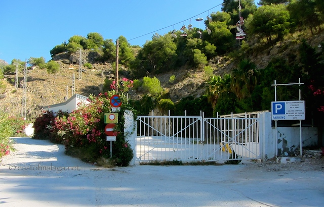 Official car park at Rio Chillar, Nerja
