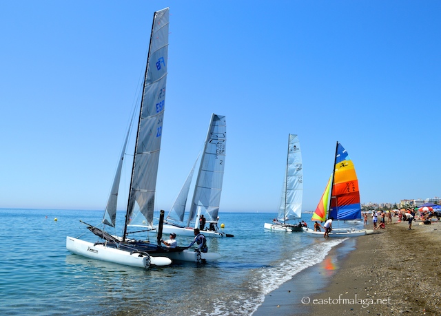 Catamarans at Torre del Mar, Spain
