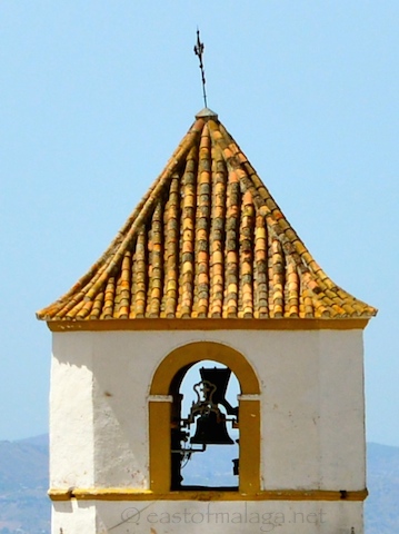 Church tower in Canillas de Aceituno
