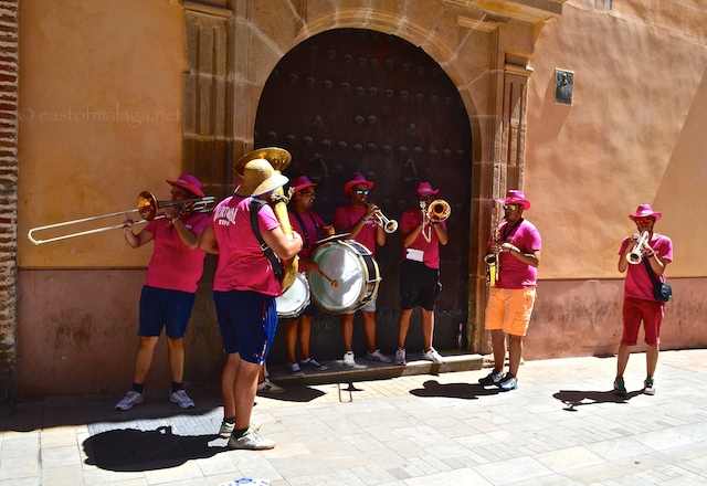 Roaming band during Malaga feria