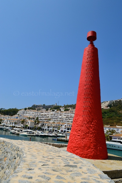 Looking across Marina del Este from the harbour wall