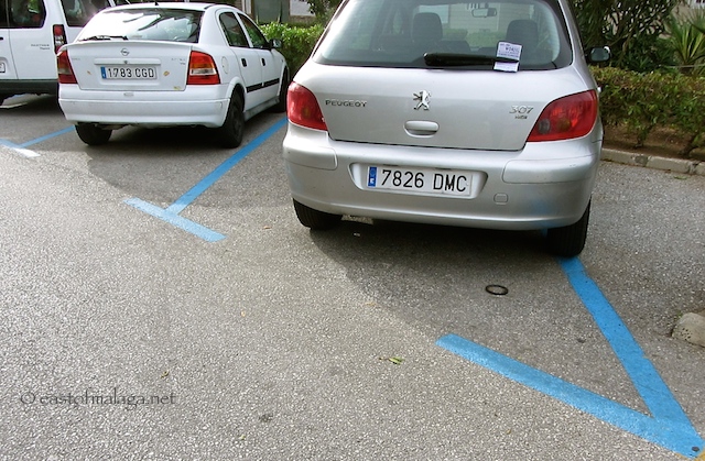 Blue zone parking