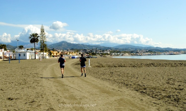Sandy path near the boat club, Torre del Mar