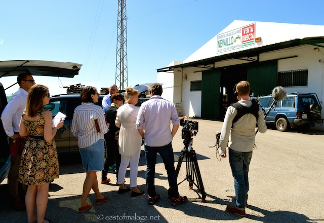 Filming in Torrox village