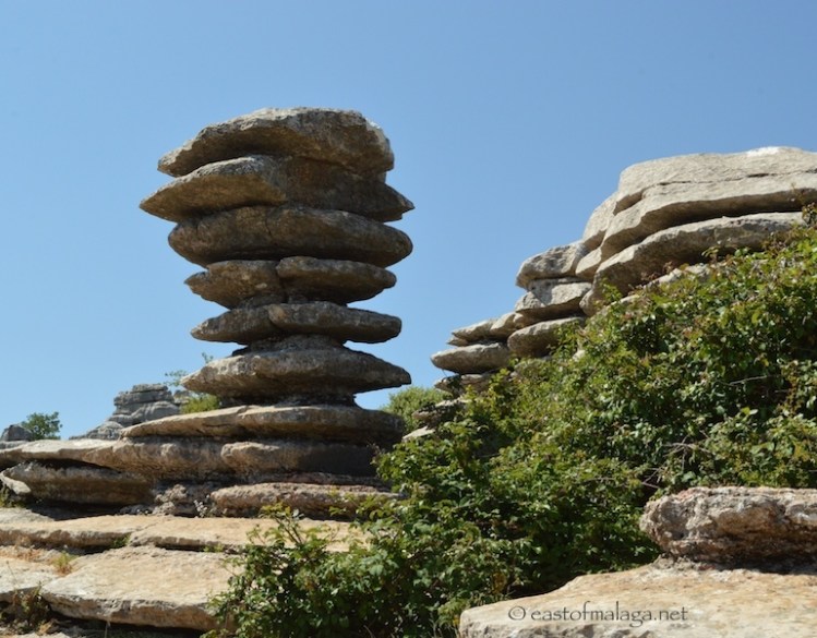El Tornillo rock formation at El Torcal, Spain