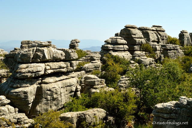 Limestone rock formations at El Torcal
