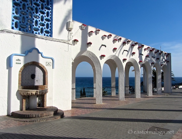 White arches on the Balcon de Europa, Nerja