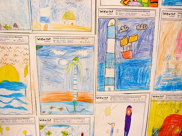 Children's drawings at the Belén