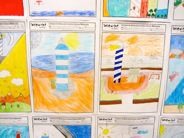 Children's drawings at the Belén