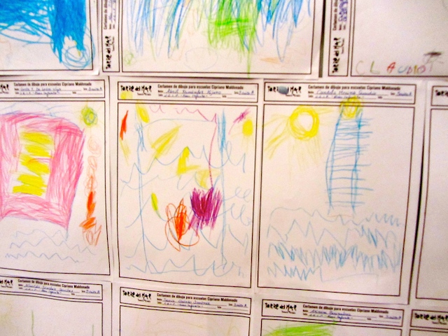 Children's drawings at the Belén