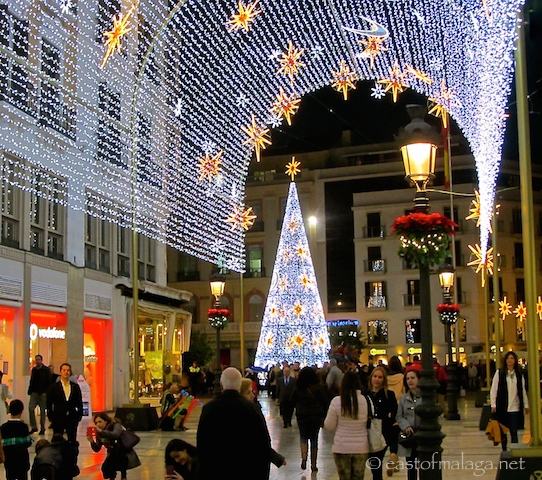Malaga Christmas lights 2015