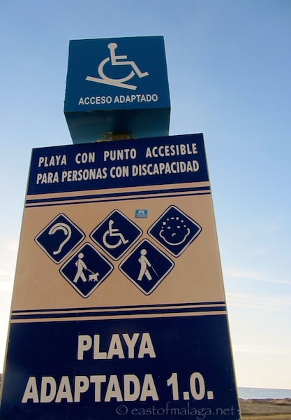 Adapted access point, Torre del Mar, Spain